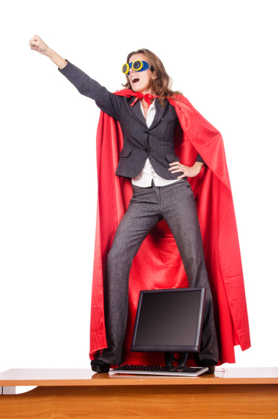 zakenvrouw in superwoman concept - Foto, afbeelding