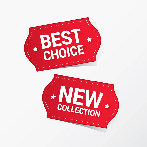 Best Choice and New Collection Labels - Vector, Image