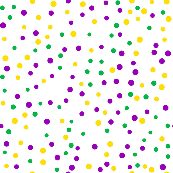 Bright abstract dot mardi gras pattern - Вектор,изображение