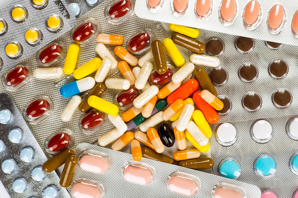 Variety of medicines and drugs - Фото, изображение