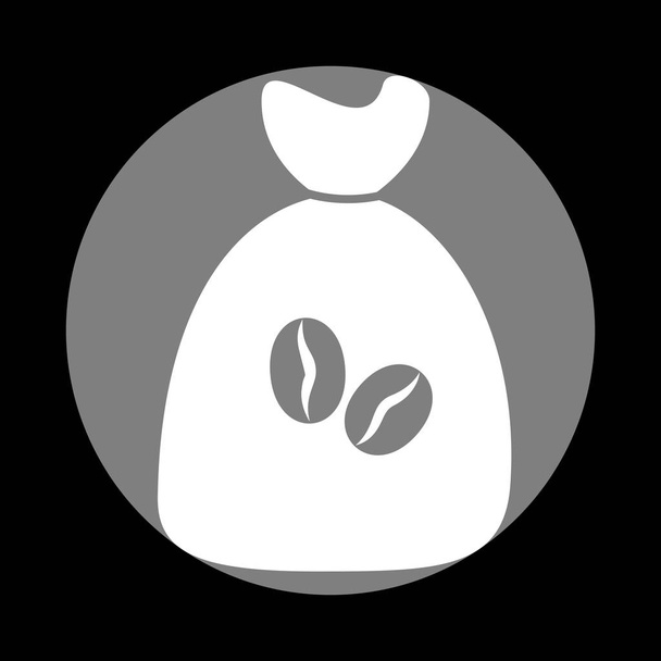 Coffee bag Icon. Coffee bag Vector. Coffee bag Icon Button. Whit - Vector, Image