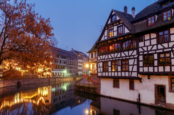Strasbourgissa. Petite Ranska piirin vanhassa kaupungissa
. - Valokuva, kuva