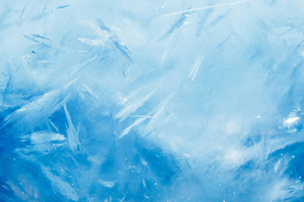 fondo de hielo, textura congelada azul
 - Foto, imagen