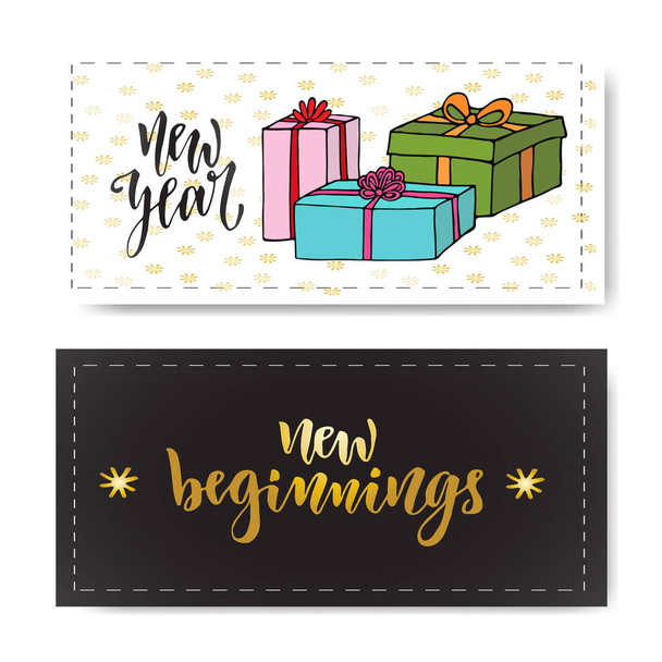 New year banners  - Vector, afbeelding
