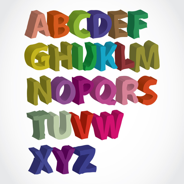 Hand lettered color alphabet - Photo, Image