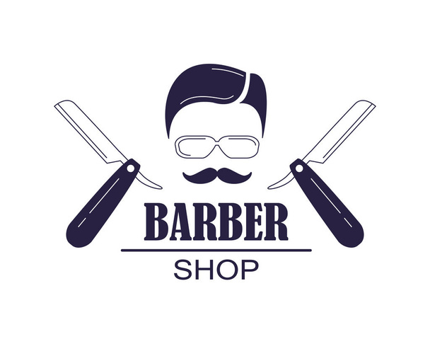 barber shop banner template - Vektör, Görsel