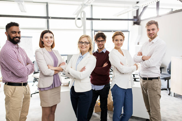 happy business team in office - Fotó, kép
