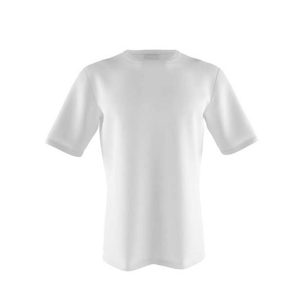 light T-shirt isolated on white - Fotó, kép