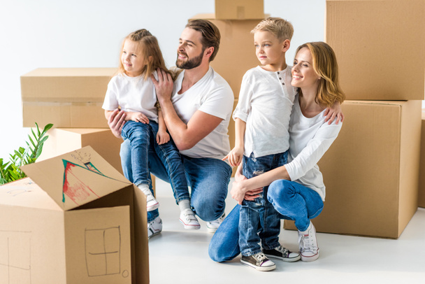 Family moving into new house - Photo, Image