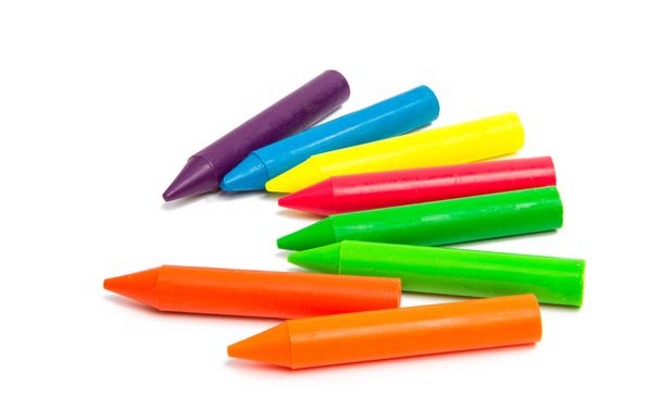izole renkli kalemler  - Fotoğraf, Görsel