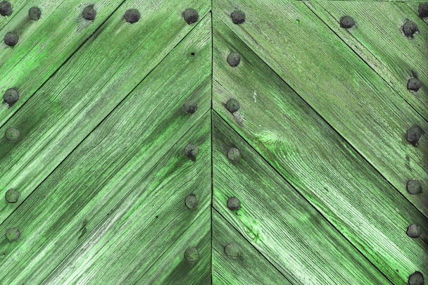 Η παλιά πράσινη υφή ξύλου με φυσικά μοτίβα - Φωτογραφία, εικόνα