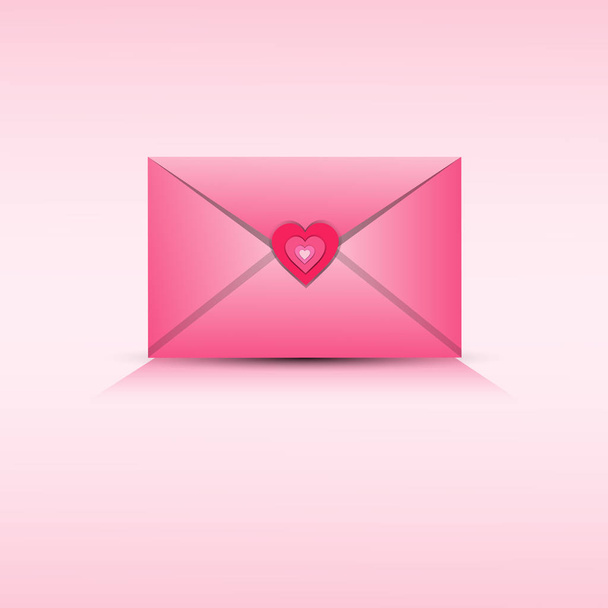 Valentine Day Gift Card Holiday Love Heart Shape - Vektori, kuva