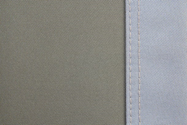 texture of fabric two color with seam - Zdjęcie, obraz