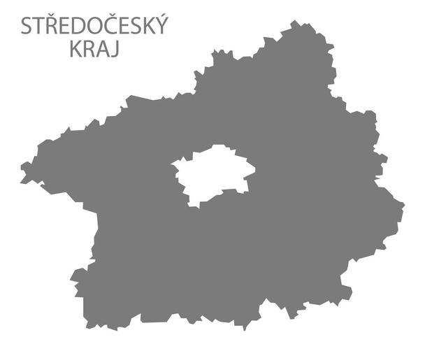 Стредоческий Край Чешская Республика
 - Вектор,изображение
