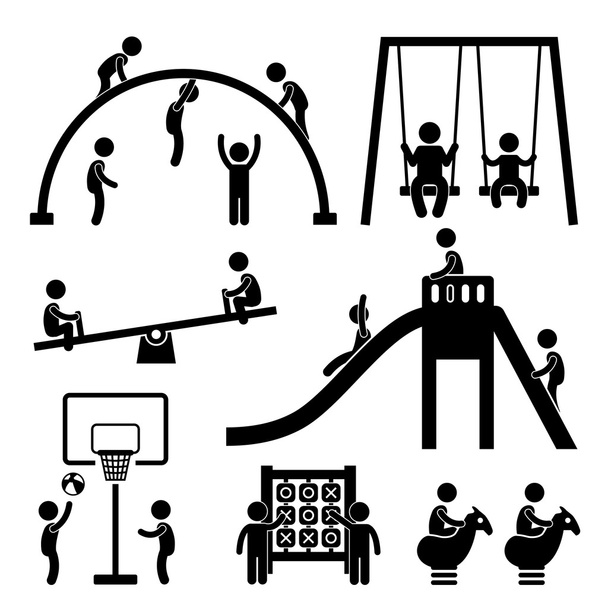 Children Playground Outdoor Park - Vector, Image