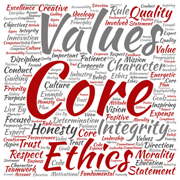 integrity ethics word cloud - Photo, Image