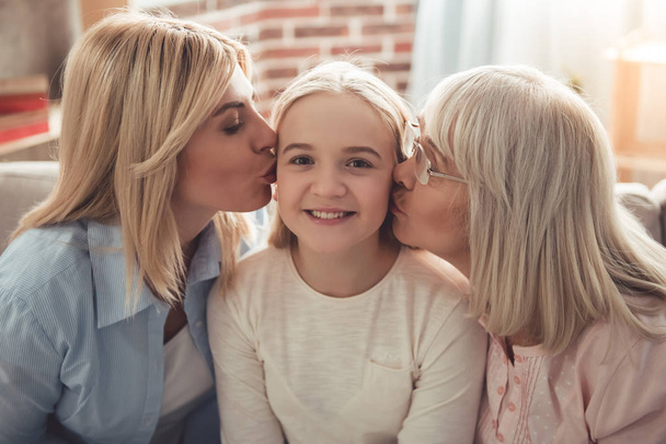 Daughter, mom and granny - Photo, image
