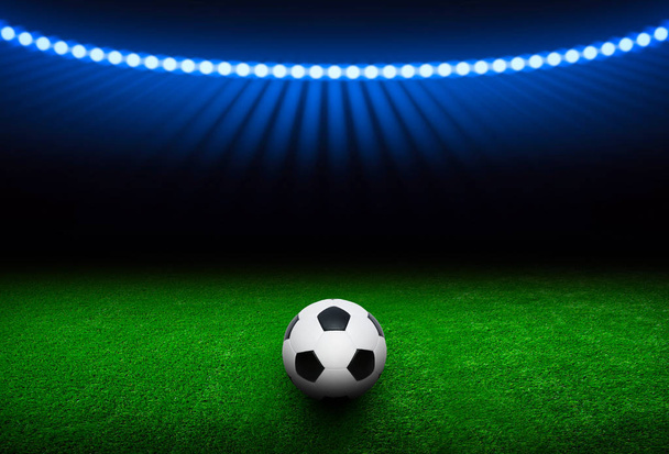 futball labda a stadionban - Fotó, kép