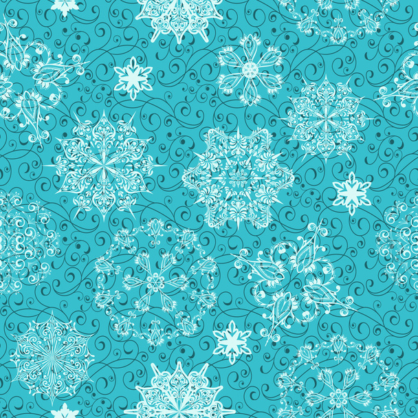 Vector Seamless Winter Pattern - Vector, Image