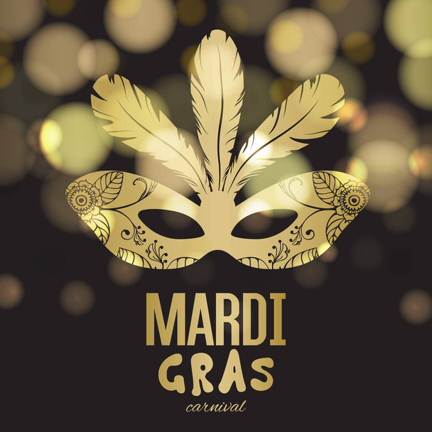 Mardi Gras carnival background - Vector, Image