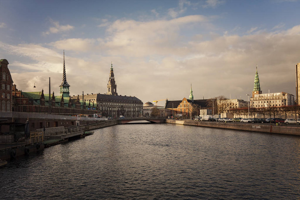 Copenhagen city skyline - Foto, afbeelding