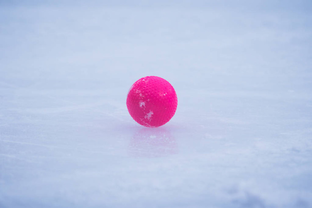 Официальный мяч на льду
 - Фото, изображение