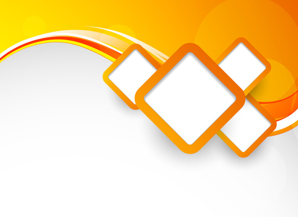 Oranje achtergrond met vierkantjes - Vector, afbeelding