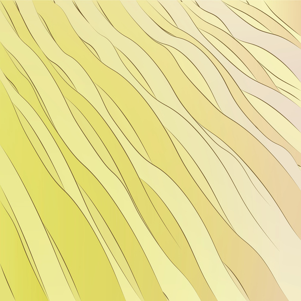 wave Περίληψη κίτρινο alighted πάτωμα καρτ ποστάλ πρότυπο - Διάνυσμα, εικόνα