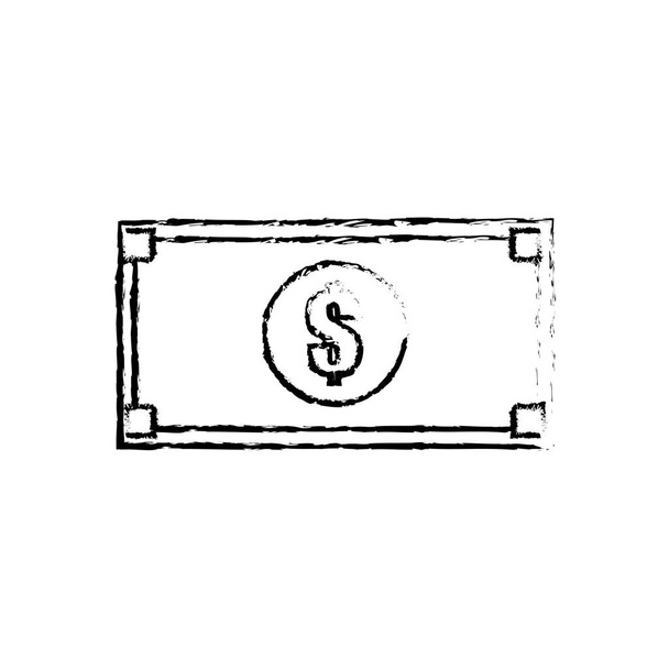 Billet money isolated - Vector, Image