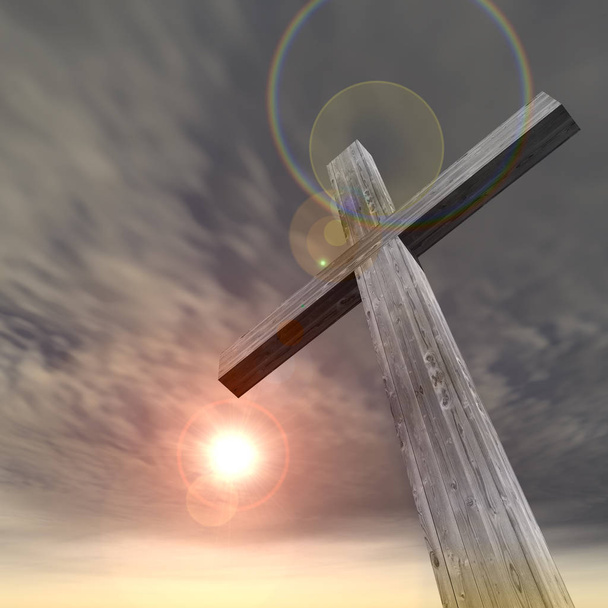 cruz, forma de símbolo de religión
 - Foto, imagen