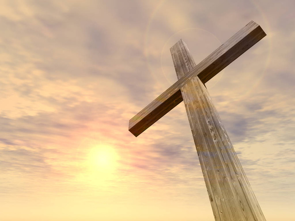 σταυρό, σύμβολο σχήμα θρησκεία - Φωτογραφία, εικόνα