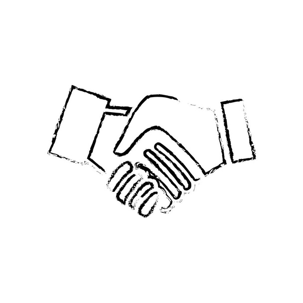Рукостискання піктограма символ
 - Вектор, зображення