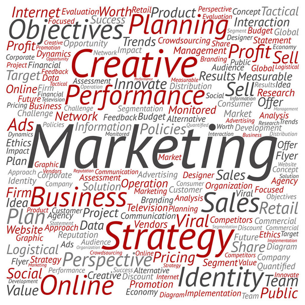 üzleti marketing szöveg szó felhő - Fotó, kép