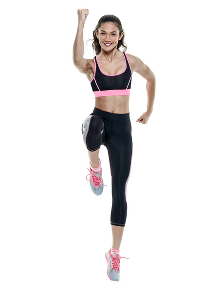woman fitness exercises isolated - Φωτογραφία, εικόνα