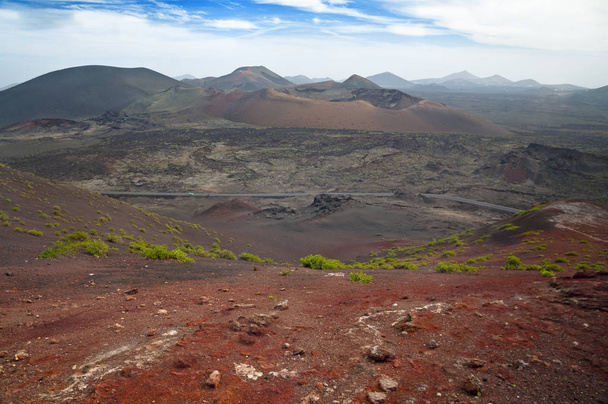 Lanzarote, Canary Islands vulkanikus táj - Fotó, kép