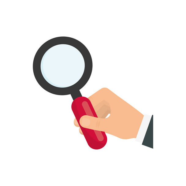 Magnifying glass isolated - Vector, Image