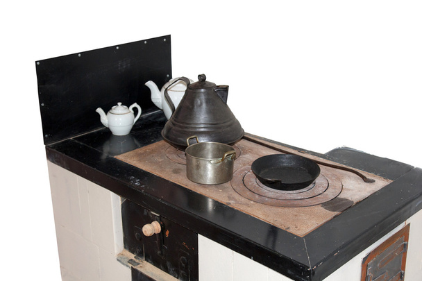 retro opalanego kuchnia gazowa - Zdjęcie, obraz