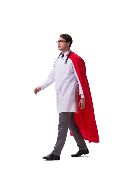 Super héros médecin isolé sur blanc
 - Photo, image