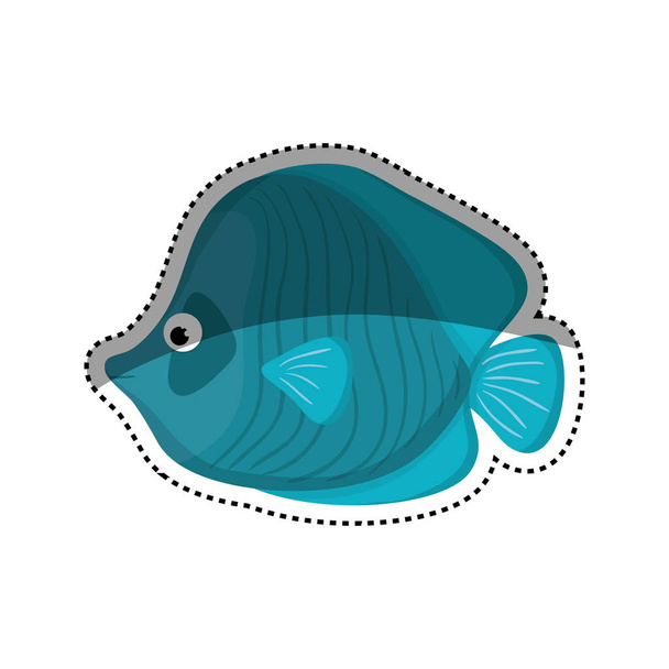 Sea fish animal - Vector, Image