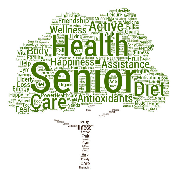 personas mayores salud palabra nube
 - Foto, Imagen
