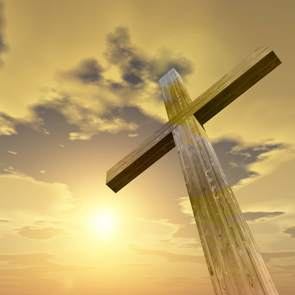 kříž, obrazec symbolu náboženství - Fotografie, Obrázek