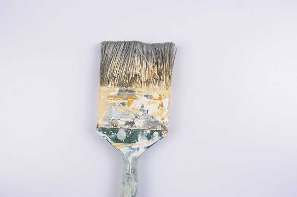 Used paint brushes and Paint Roller - Fotó, kép