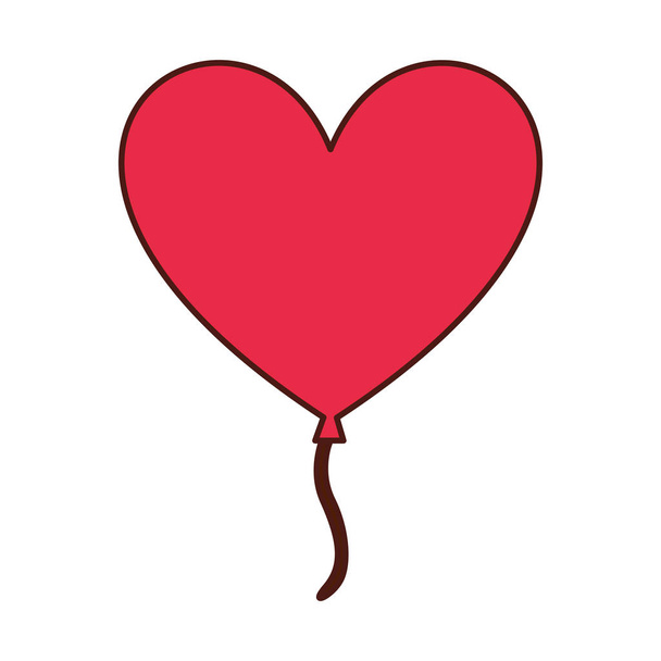 heart love romantic icon - Vector, Image