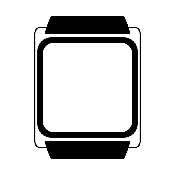 SmartWatch gadget geïsoleerde pictogram - Vector, afbeelding