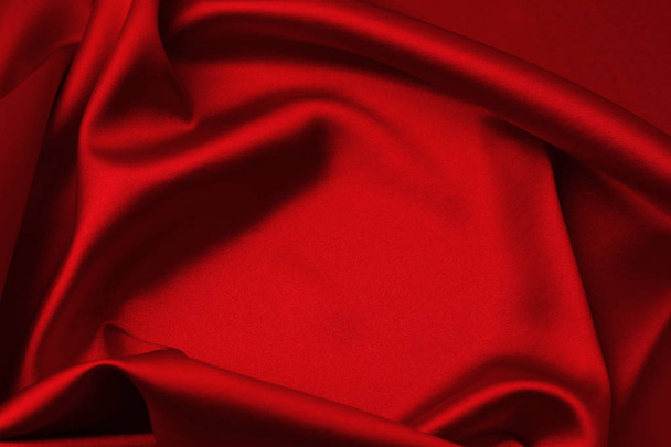 Punainen silkki kangas - Valokuva, kuva