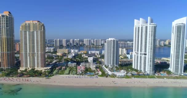 Drohne Antennenvideo Sonneninseln Strand Florida - Filmmaterial, Video