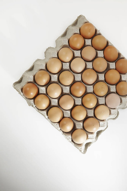 tray of chicken eggs  - Valokuva, kuva