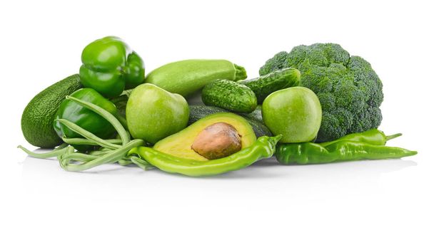 Green vegetables and fruits  - Foto, Imagen