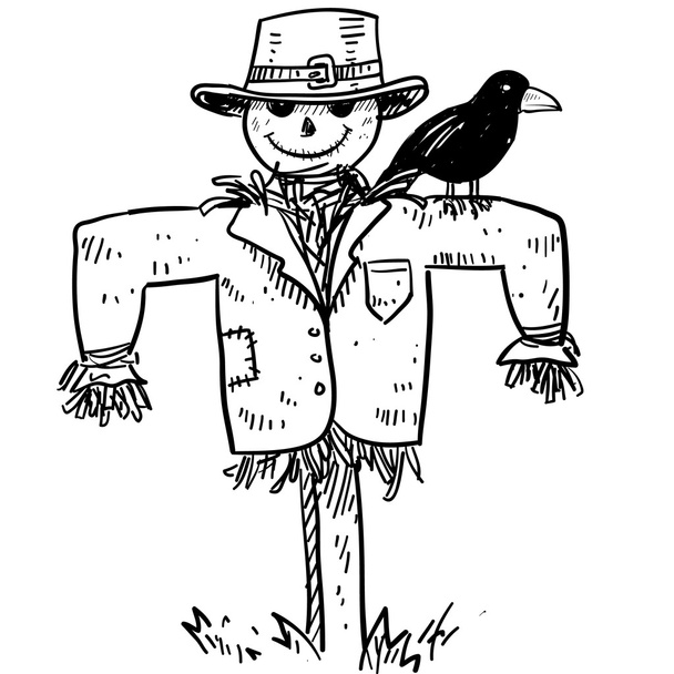 Scarecrow sketch - Vector, Image