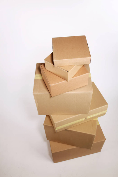 delivery cardboard boxes - Фото, изображение